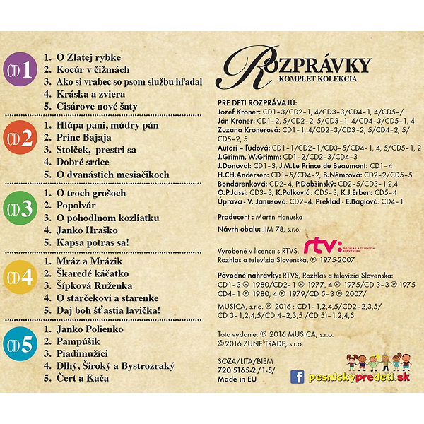 CD Shop - ROZPRAVKY KRONEROVCI KOMPLETNA KOLEKCIA