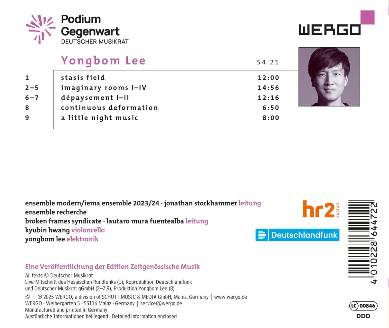 CD Shop - ENSEMBLE MODERN,IEMA ENSEMBLE LEE: CONTINUOUS DEFORM...