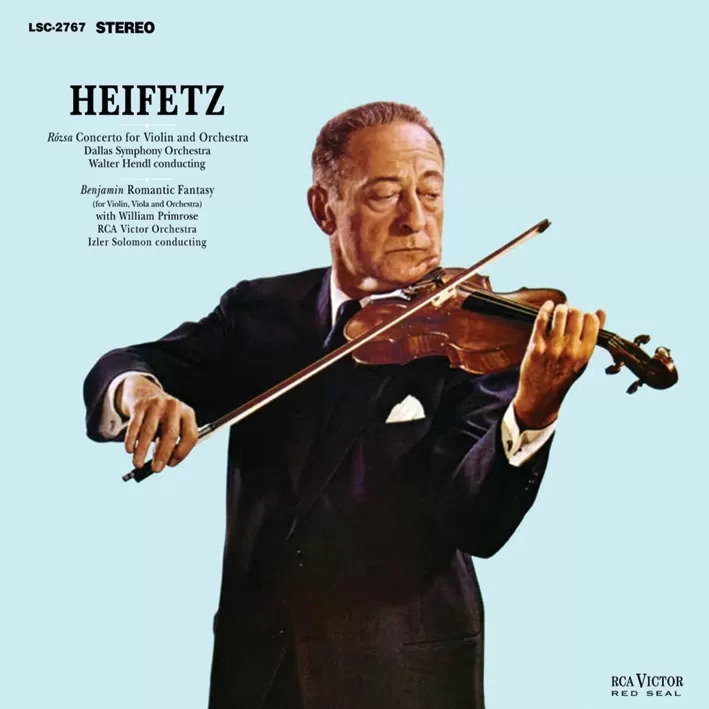 CD Shop - JASCHA HEIFETZ,WALTER HENDL,DALLAS SYMPHONY ORCHESTRA ROZSA: CONCERTO FOR VIOLIN AND ORCHESTRA / BENJAMIN: ROMANTIC FANTASY
