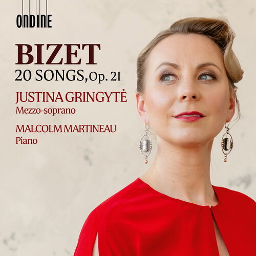 CD Shop - JUSTINA GRINGYTE,MALCOLM MARTINEAU BIZET: 20 SONGS, OP. 21