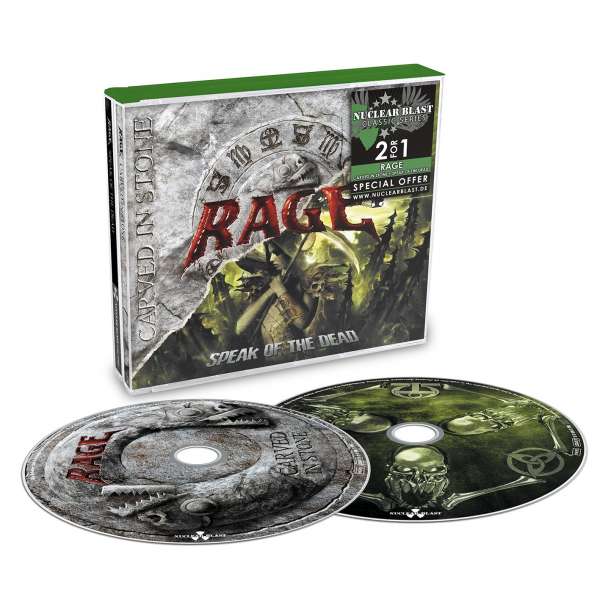 CD Shop - RAGE CARVED IN STONE/SPEAK OF THE DE