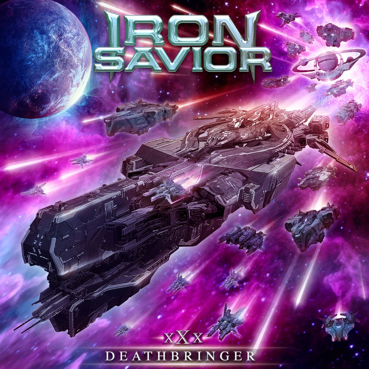 CD Shop - IRON SAVIOR Deathbringer (Blue Vinyl)