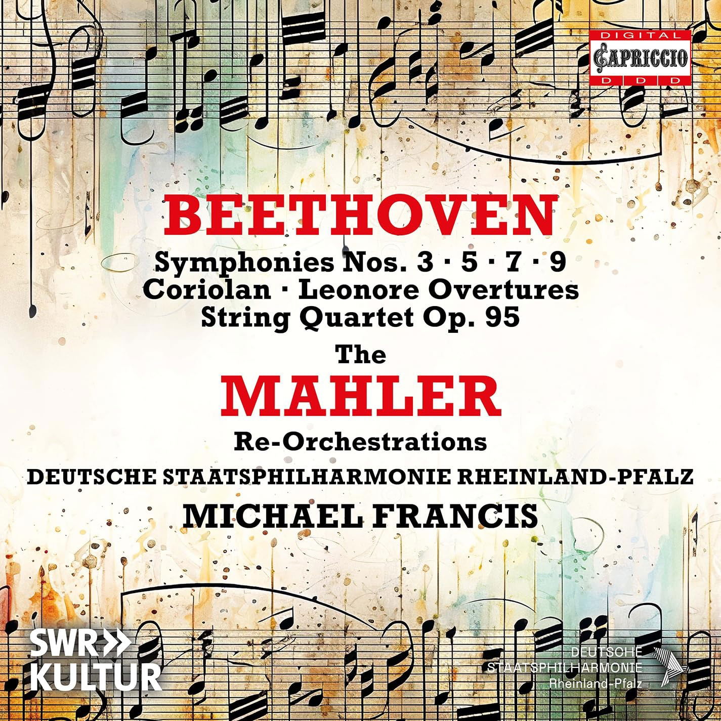 CD Shop - DEUTSCHE STAATSPHILHARMONIE RHEINLAND-PFALZ,MICHAEL FRANCIS BEETHOVEN - THE MAHLER...
