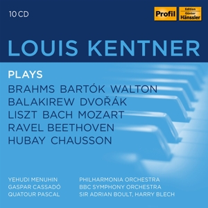 CD Shop - LOUIS KENTNER PLAYS BRAHMS, LISZT, B...