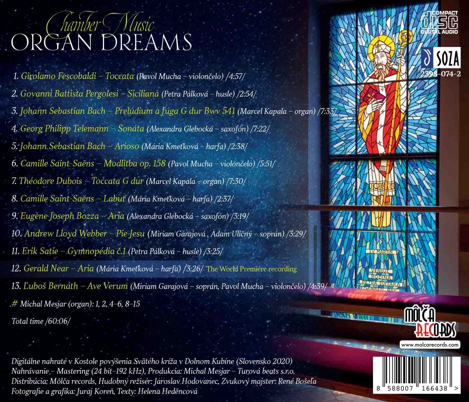 CD Shop - CHAMBER MUSIC ORGAN DREAMS