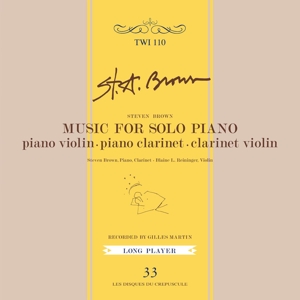 CD Shop - STEVEN BROWN MUSIC FOR SOLO PIANO