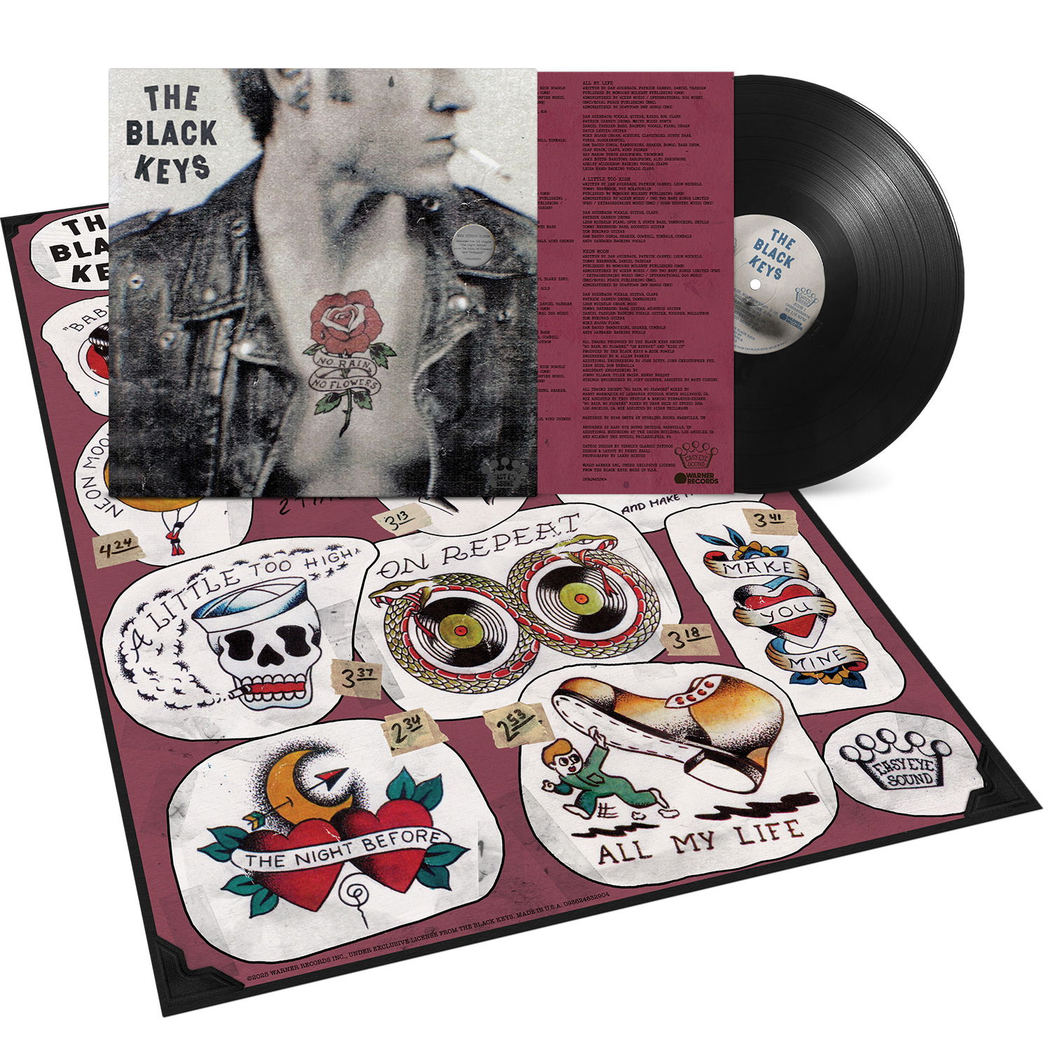 CD Shop - THE BLACK KEYS NO RAIN, NO FLOWERS