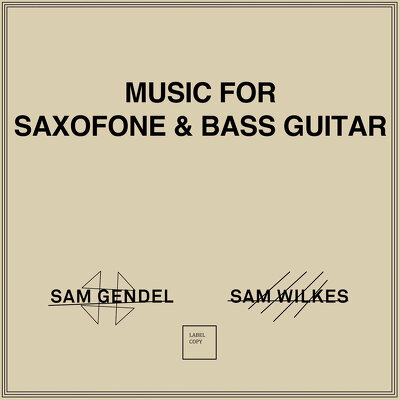 CD Shop - SAM GENDEL,SAM WILKES MUSIC FOR SAXOFONE &AM...
