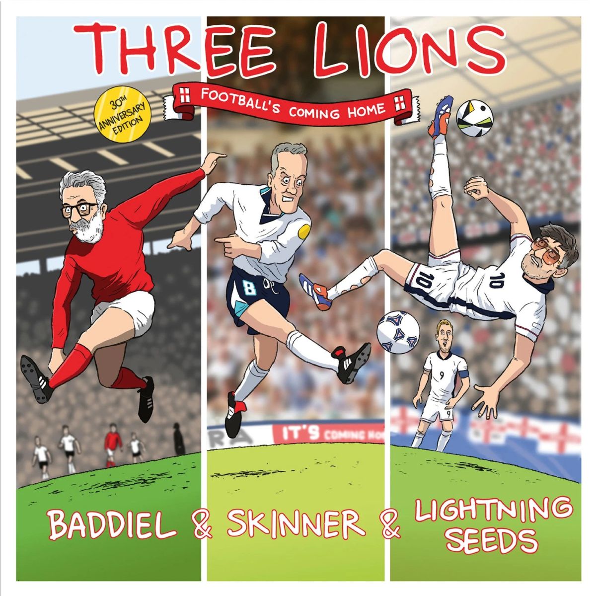 CD Shop - BADDIEL, SKINNER & LIGHTNING SEEDS THREE LIONS
