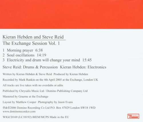 CD Shop - KIERAN HEBDEN EXCHANGE SESSIONS 1
