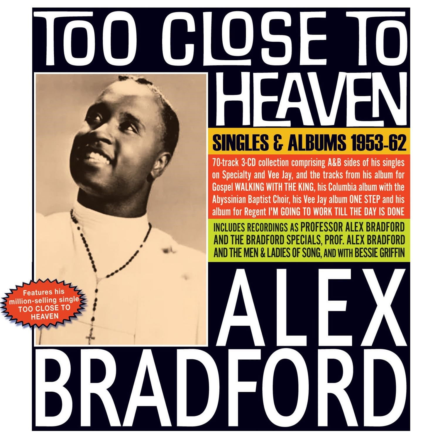 CD Shop - ALEX BRADFORD TOO CLOSE TO HEAVEN - ...