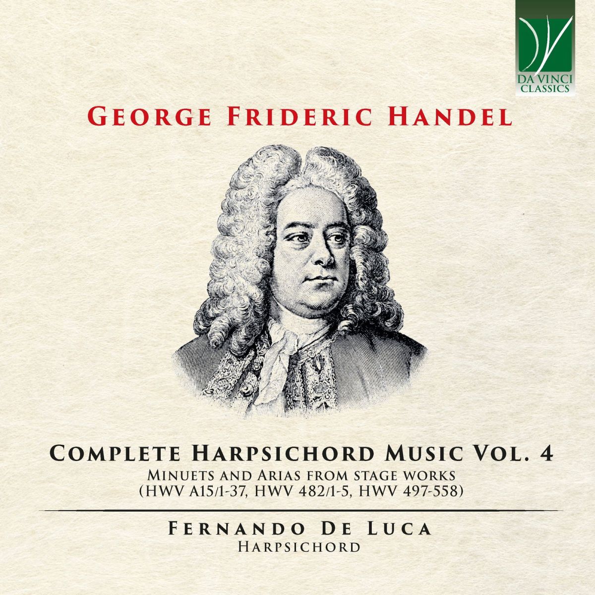 CD Shop - FERNANDO DE LUCA GEORGE FRIDERIC HANDEL...