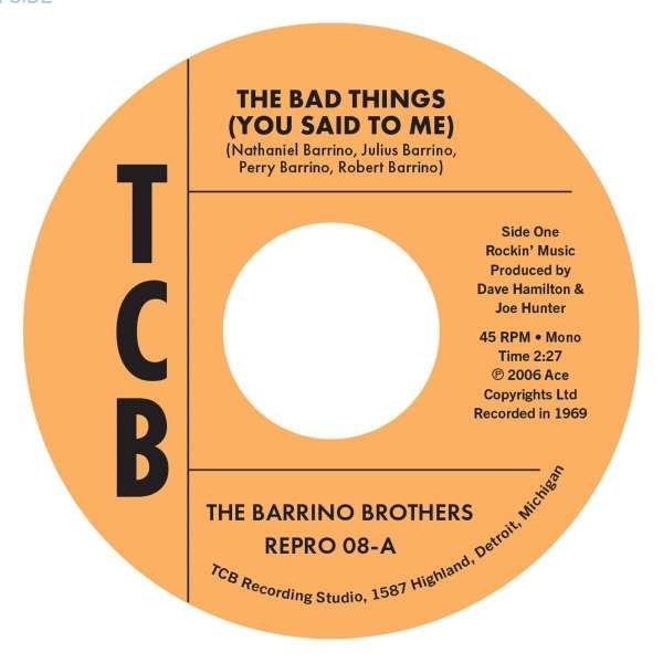 CD Shop - BARRINO BROTHERS BAD THINGS (YOU SAID T...