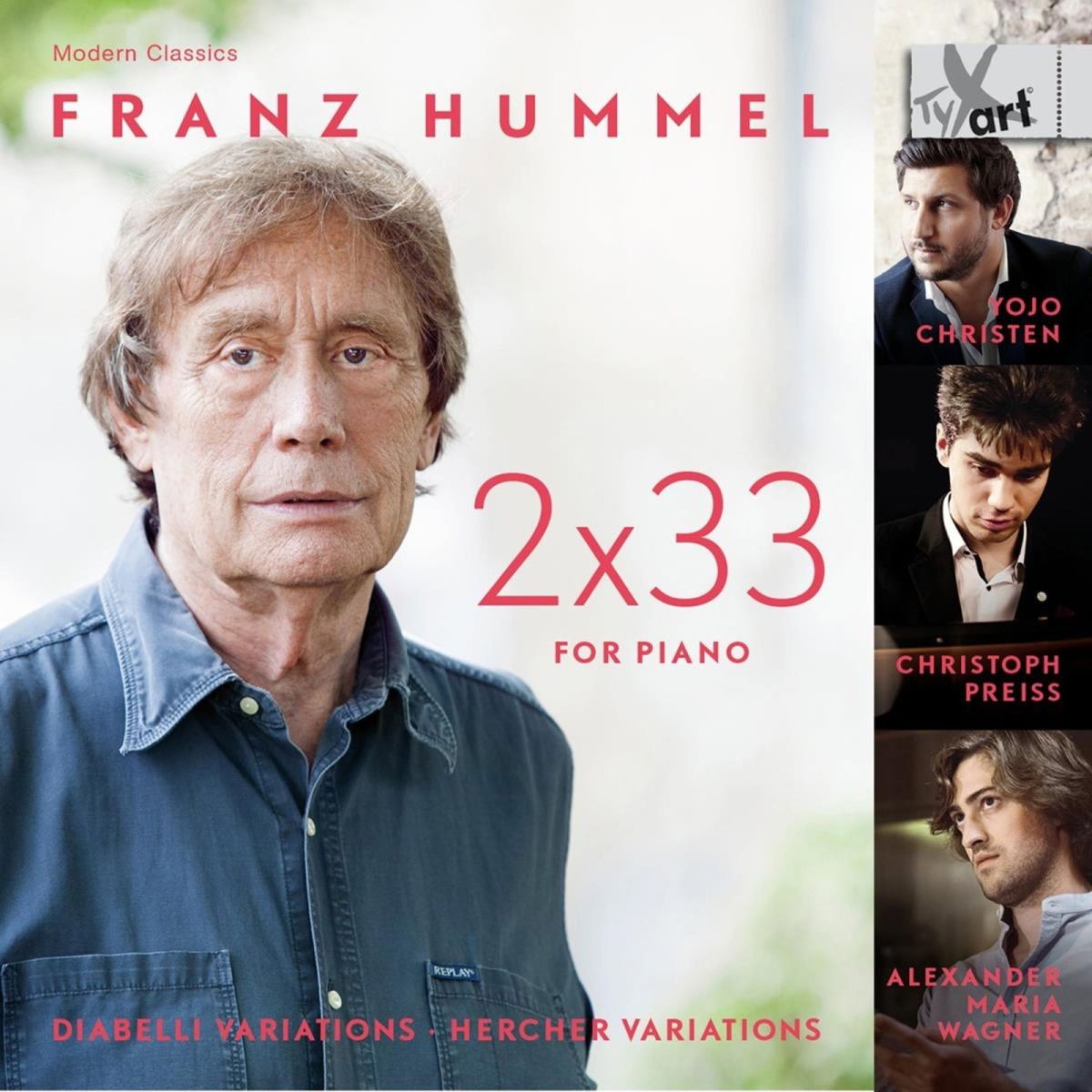 CD Shop - YOJO CHRISTEN,CHRISTOPH PREISS,ALEXANDER MARIA WAGNER HUMMEL: 2X33 FOR PIANO