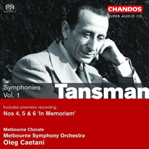 CD Shop - TANSMAN, A. Symphony No.4-6 Vol.1