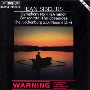 CD Shop - SIBELIUS, JEAN SYMPHONY NO.4/CANZONETTA