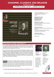 CD Shop - RESPIGHI, O. COMPLETE SONGS FOR VOICE
