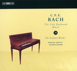 CD Shop - BACH, C.P.E. SOLO KEYBOARD MUSIC 38: THE EARLIEST WORKS