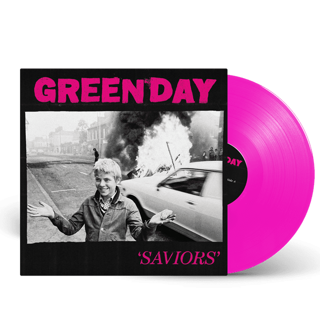CD Shop - GREEN DAY SAVIORS (NEON PINK VINYL, RETAILER EXCLUSIVE)