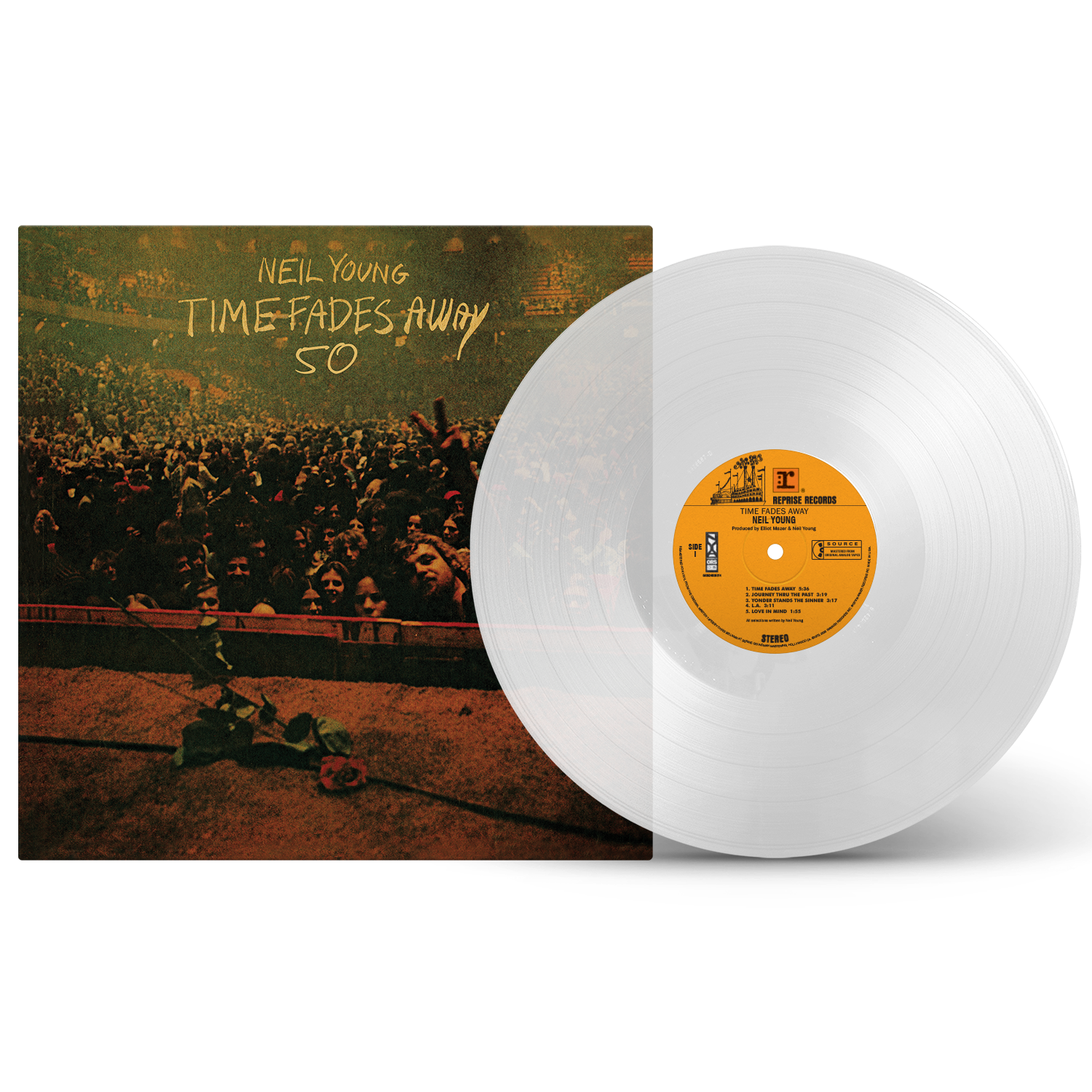 CD Shop - YOUNG, NEIL TIME FADES AWAY 50TH ANNIVERSARY (CLEAR VINYL)