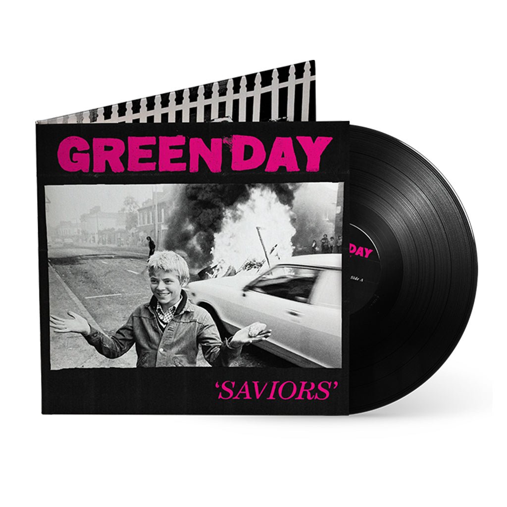 CD Shop - GREEN DAY SAVIORS (BLACK VINYL IN SLIPCASE)