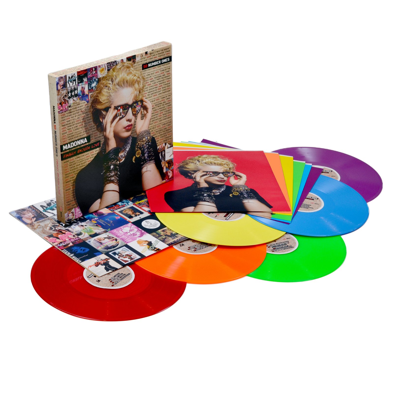 CD Shop - MADONNA FINALLY ENOUGH LOVE: 50 NUMBER ONES (LIMITED RAINBOW EDITION)