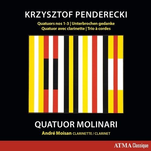 CD Shop - QUATUOR MOLINARI & ANDRE PENDERECKI: QUATUORS NOS.1/3