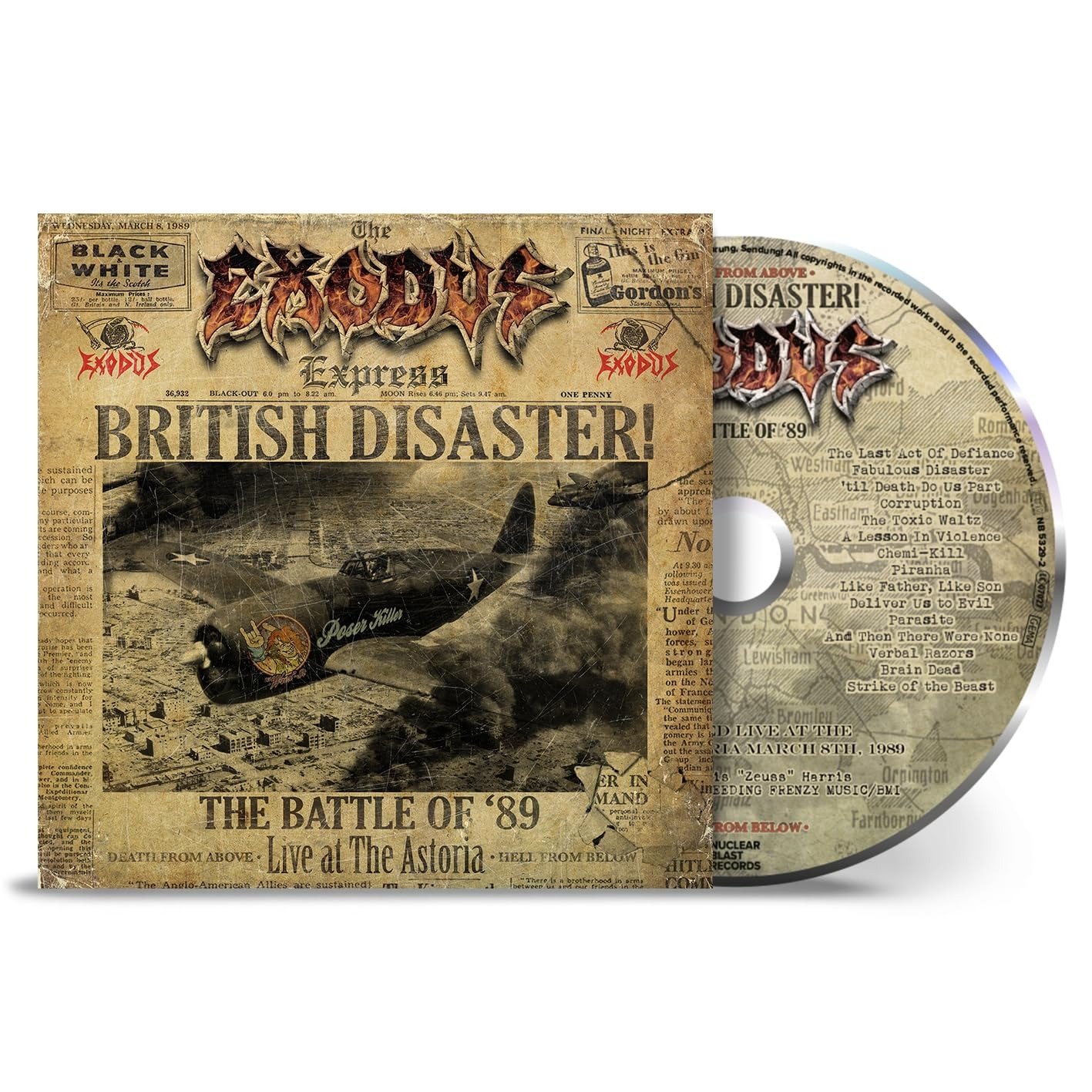 CD Shop - EXODUS BRITISH DISASTER: THE BATTLE OF 89