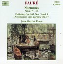 CD Shop - MARTIN, JEAN FAURE: NOCTURNES NOS. 7-13 / PRELUDES, OP. 103 / ROMANCES, OP. 17