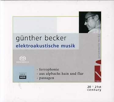 CD Shop - BECKER, GUNTHER Electroakustische Musik