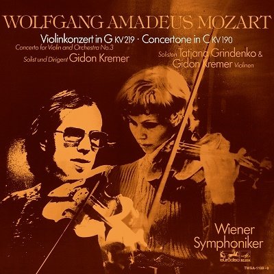 CD Shop - KREMER, GIDON Mozart: Violinkozerte