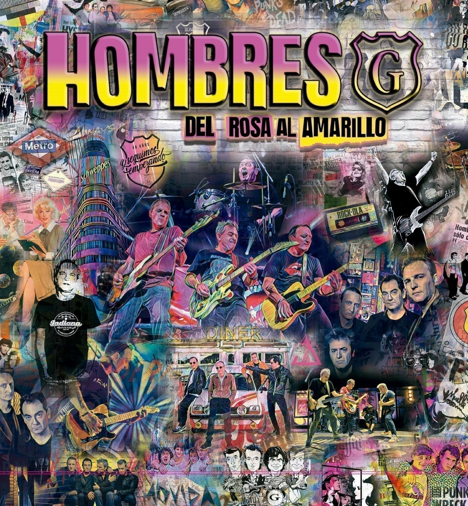 CD Shop - HOMBRES G DEL ROSA AL AMARILLO