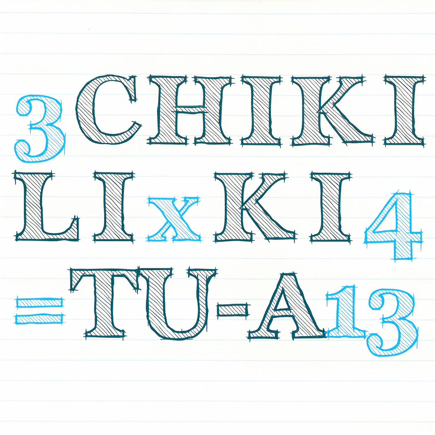 CD Shop - CHIKI LIKI TU-A 3 x 4 = 13